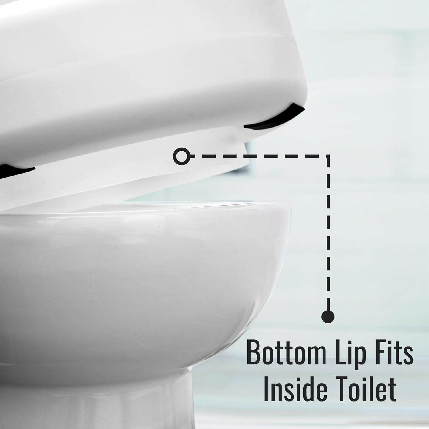 HealthSmart Enhanced Comfort 5 Raised (Round) Toilet Seat Risers for Seniors 5 Slip Resistant Pads FSA/HSA Eligible Padded Toilet Seat Elevation 15.7 x 15.2 x 6.1